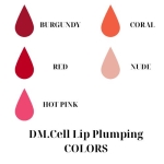 Сыворотка тонирующая для meso lips, bb lips, hydralips  DM.Cell Plumping Lips 1x8 ml, 15 процедур, BURGUNDY