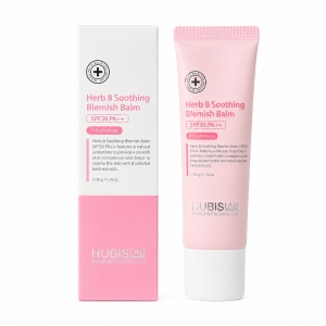 Постпроцедурный крем Hubislab с растительным комплексом HERB 8 и SPF35 PA++, оттенок Light Beige 01